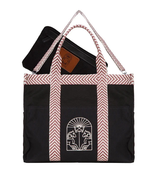 BOLSO TOTE GRECA (NEGRO) - Image 7