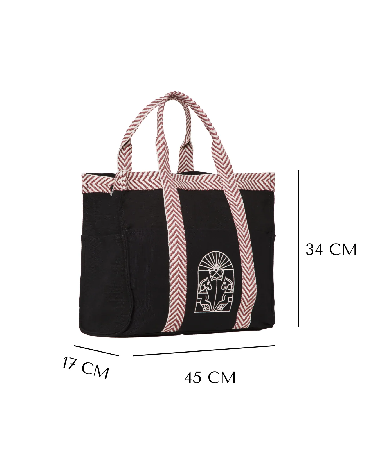 BOLSO TOTE GRECA (NEGRO) - Image 8