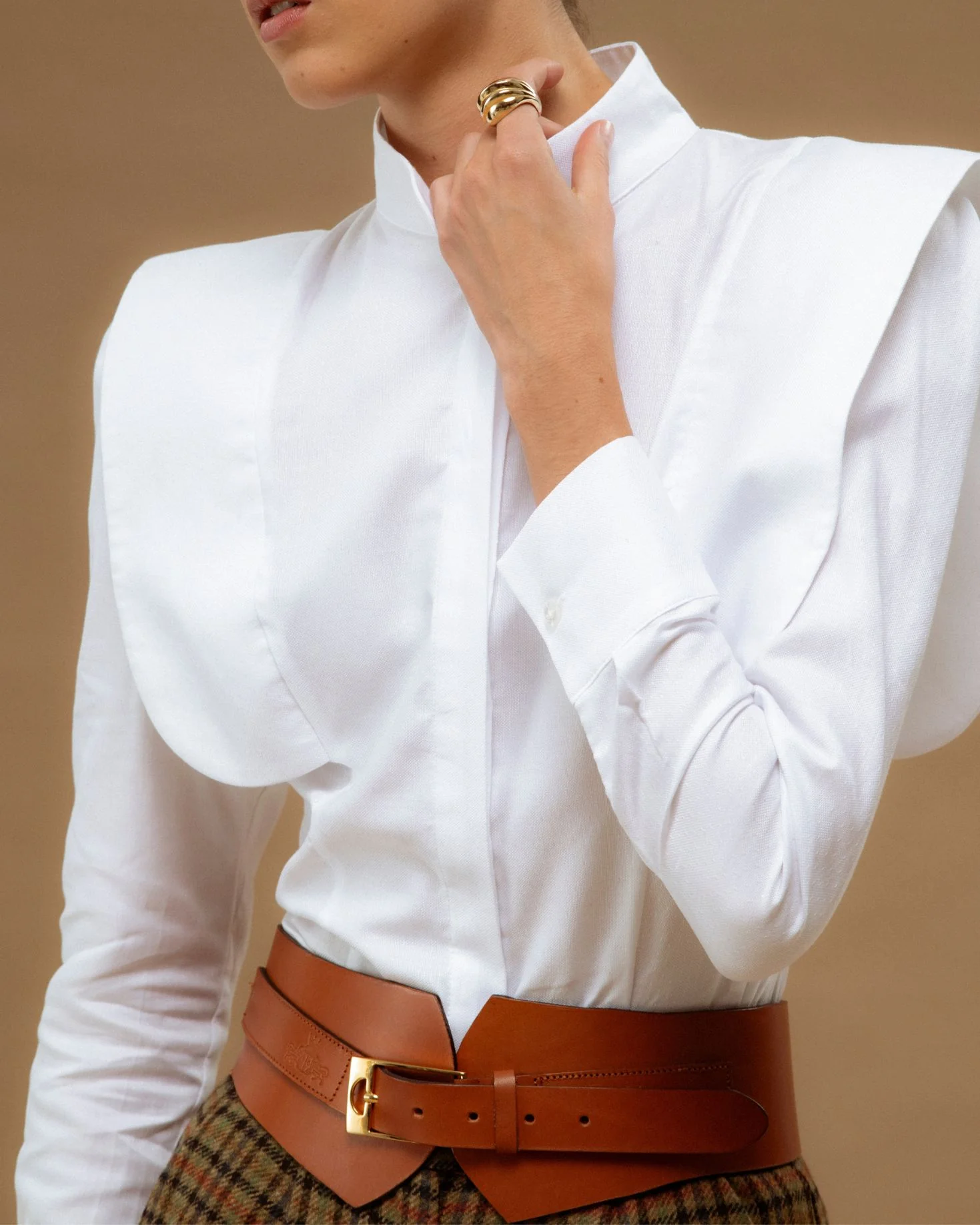 CAMISA ANNA BLANCA PUNTOS