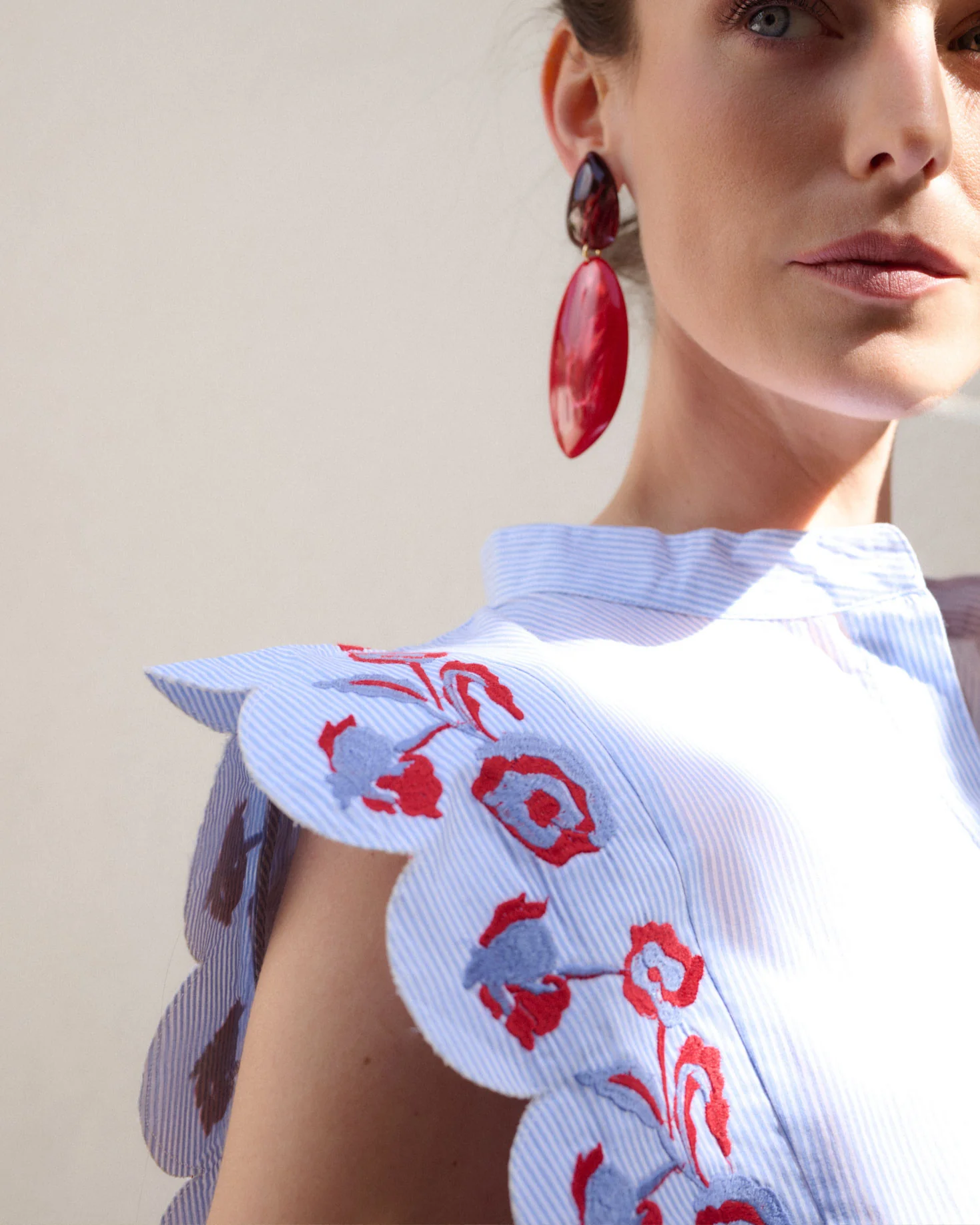 CAMISA ANNA BORDADOS AZUL - Image 7
