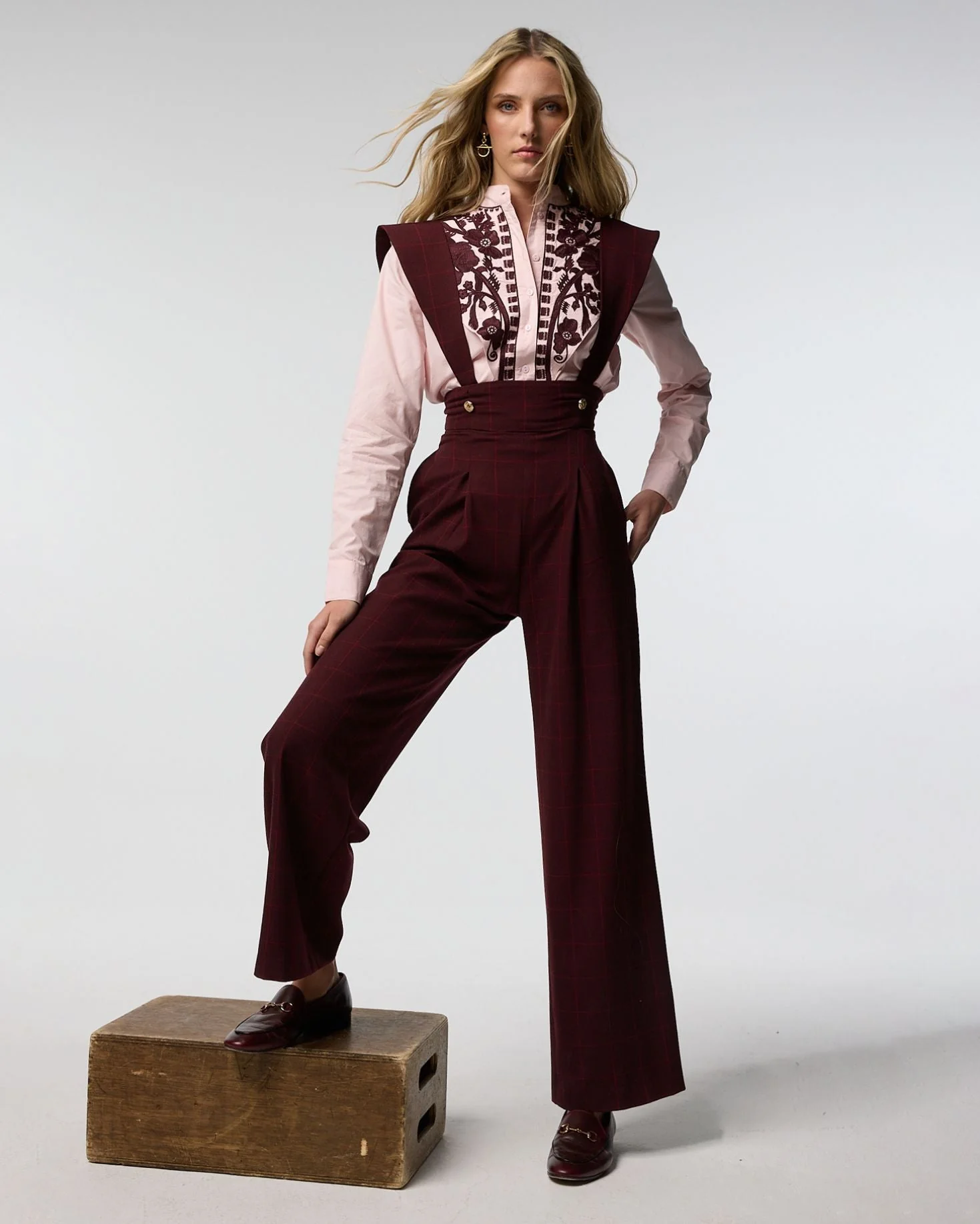 CAMISA MANI BORDADA ROSA - Image 5