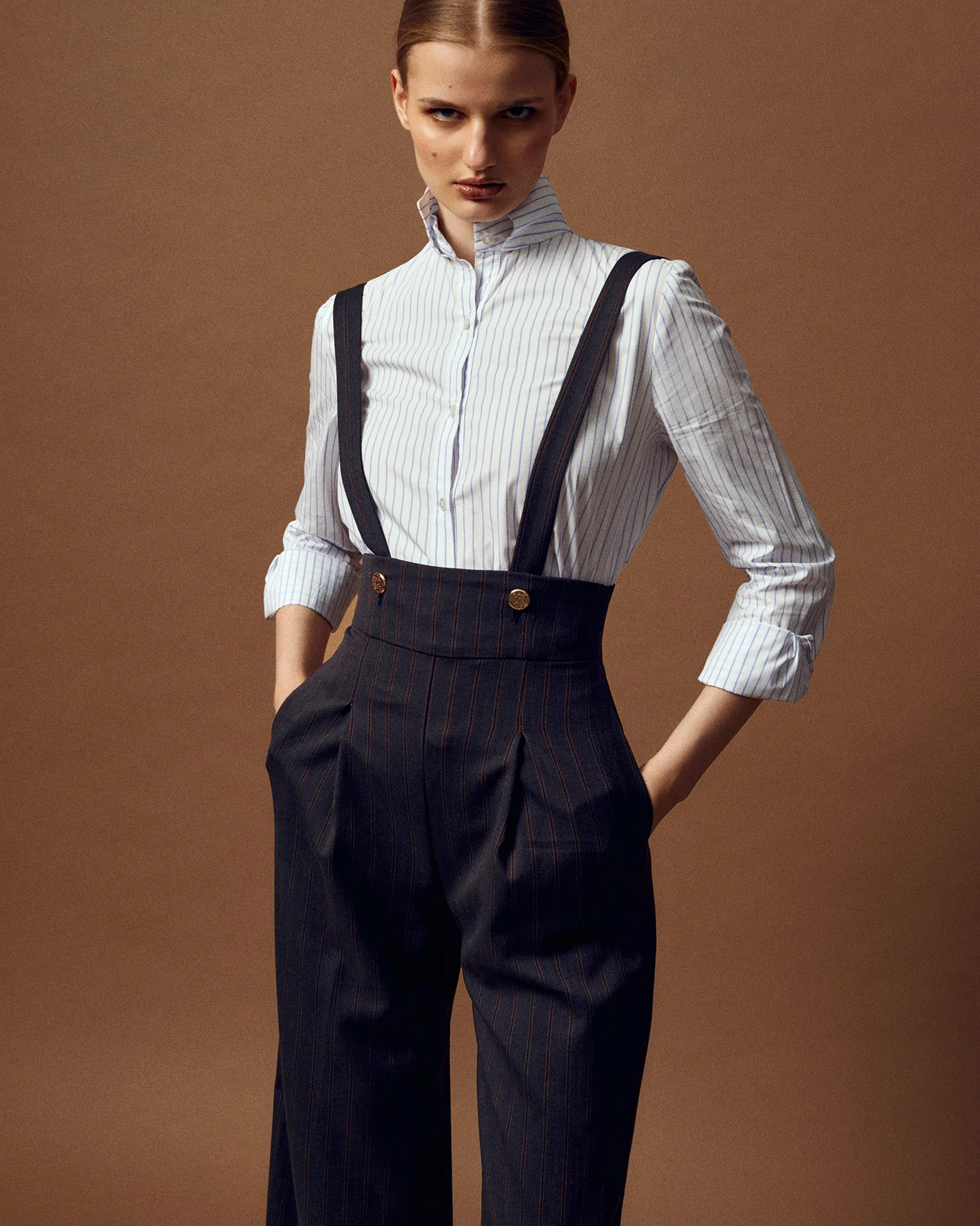 CAMISA VERA RAYAS BLANCAS Y AZULES - Image 2