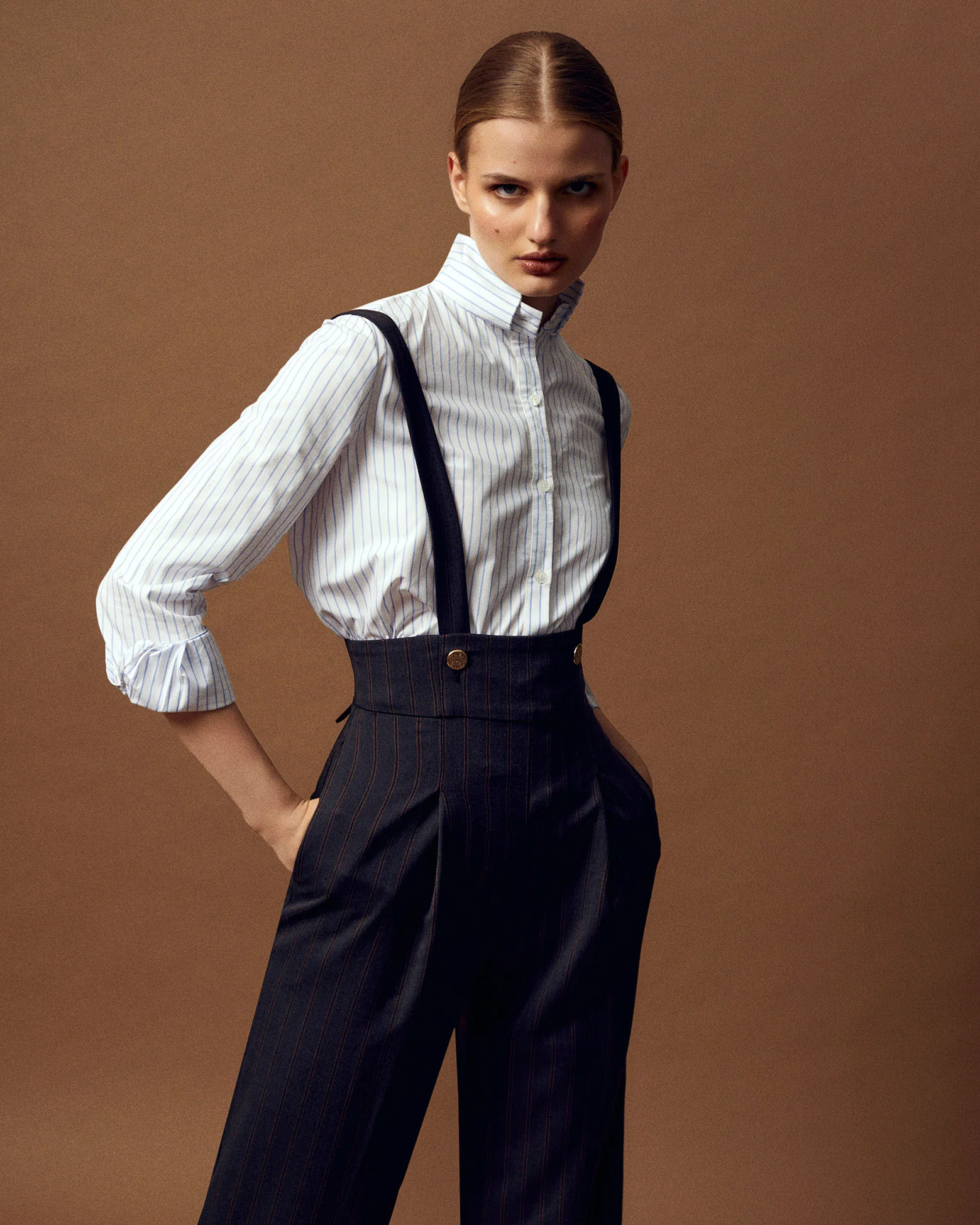 CAMISA VERA RAYAS BLANCAS Y AZULES - Image 3