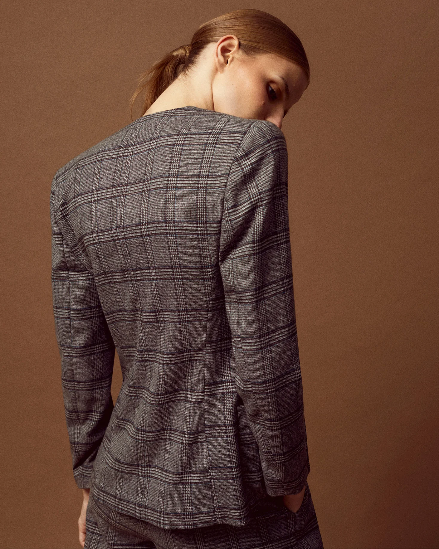 CHAQUETA ZOE TARTÁN GRIS - Image 4