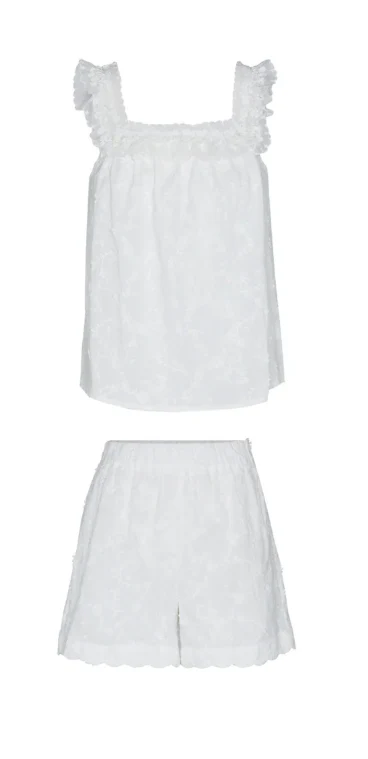 CONJUNTO PIJAMA LENCERO BLANCO - Image 8