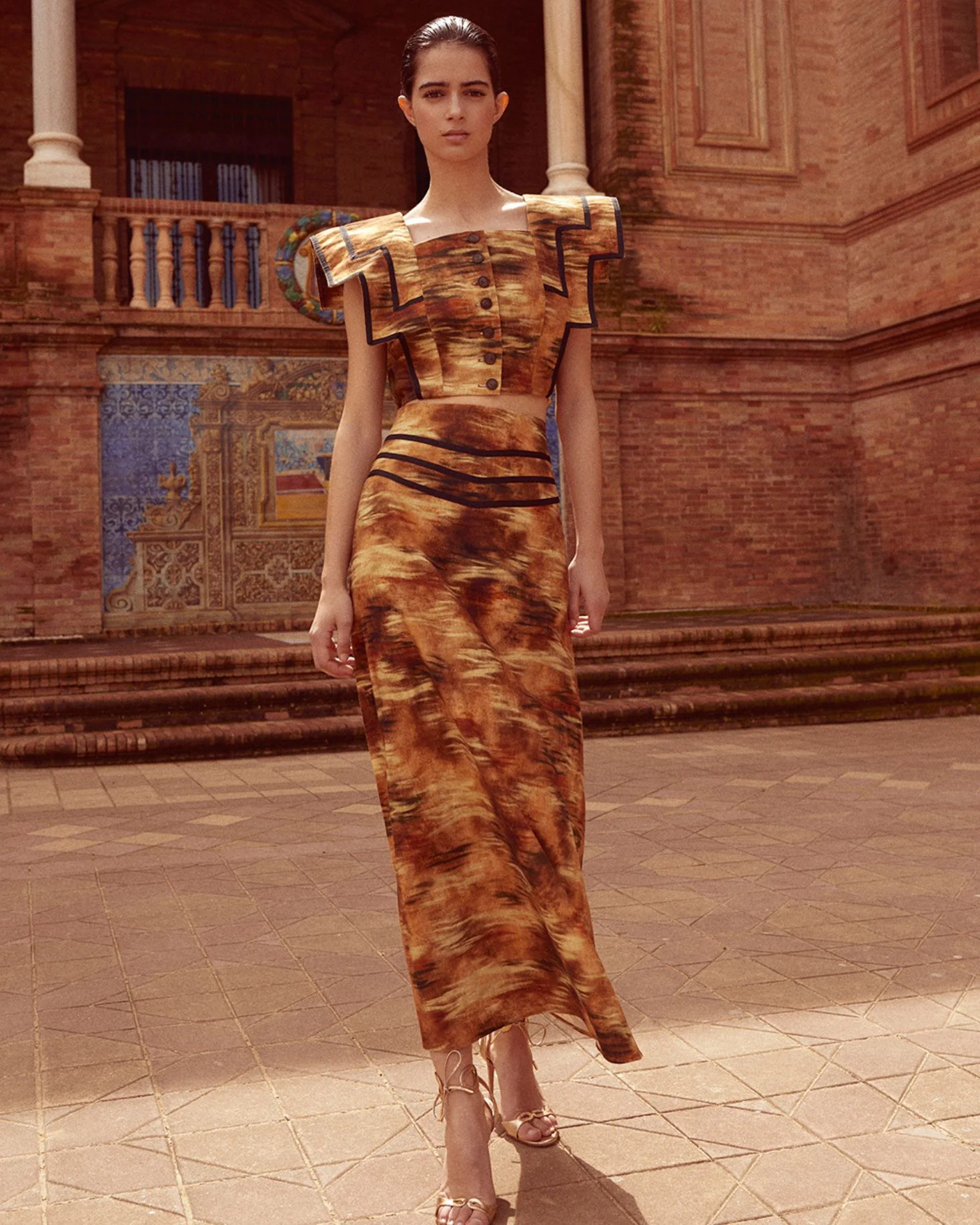 FALDA JARA MARRÓN