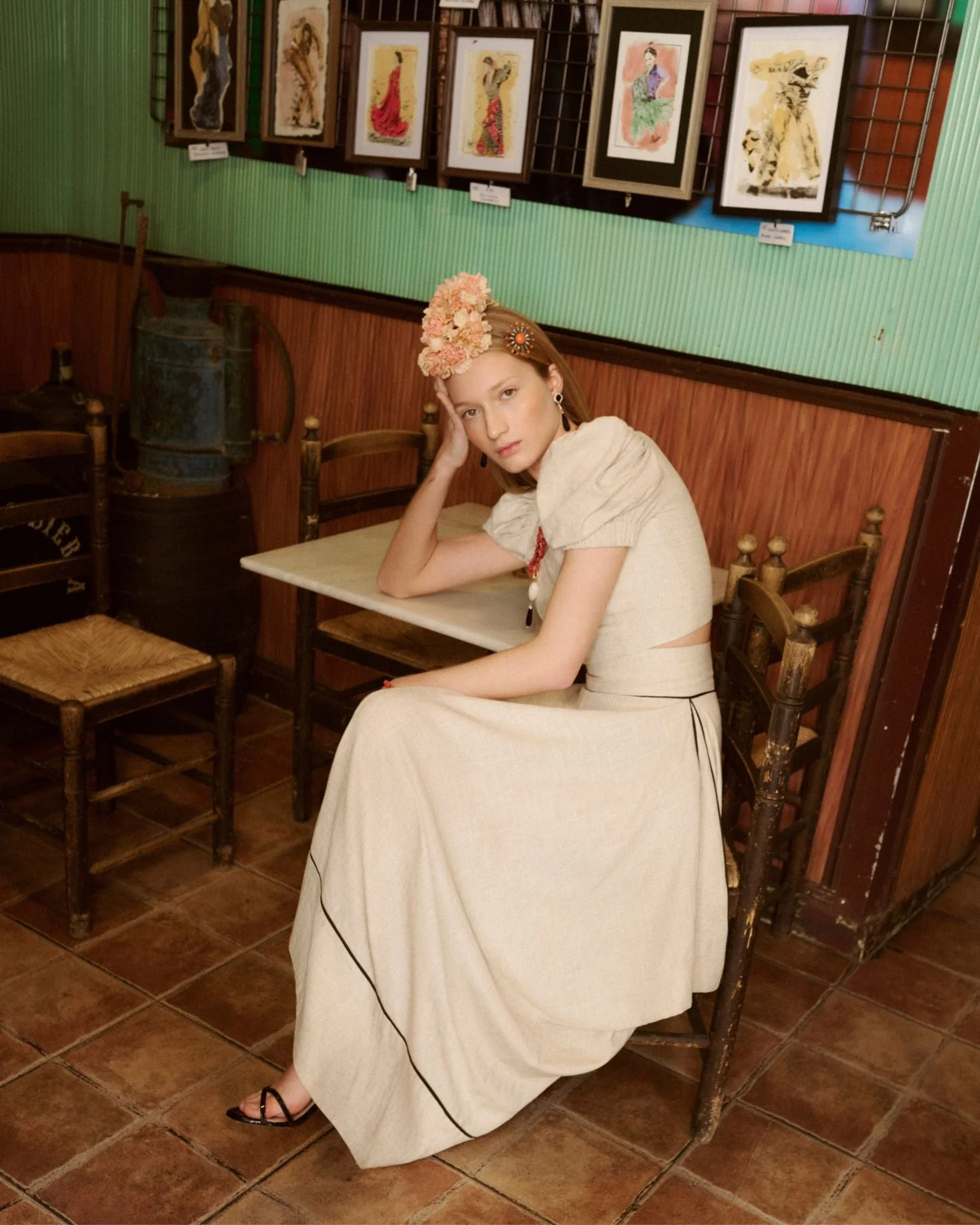 FALDA ROMANCE BEIGE - Image 3