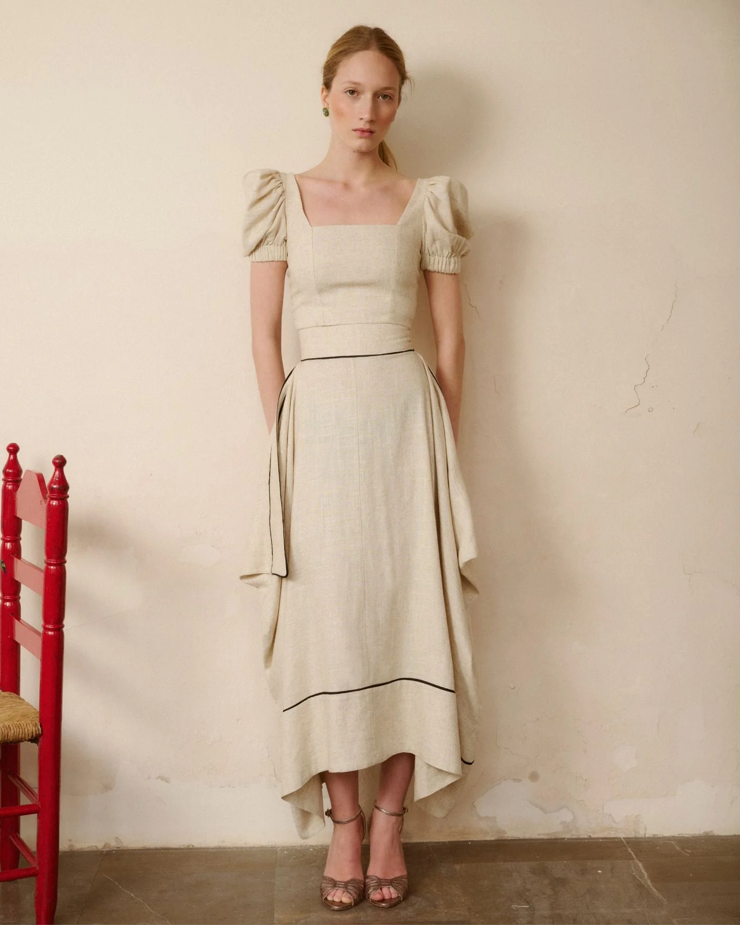 FALDA ROMANCE BEIGE - Image 4