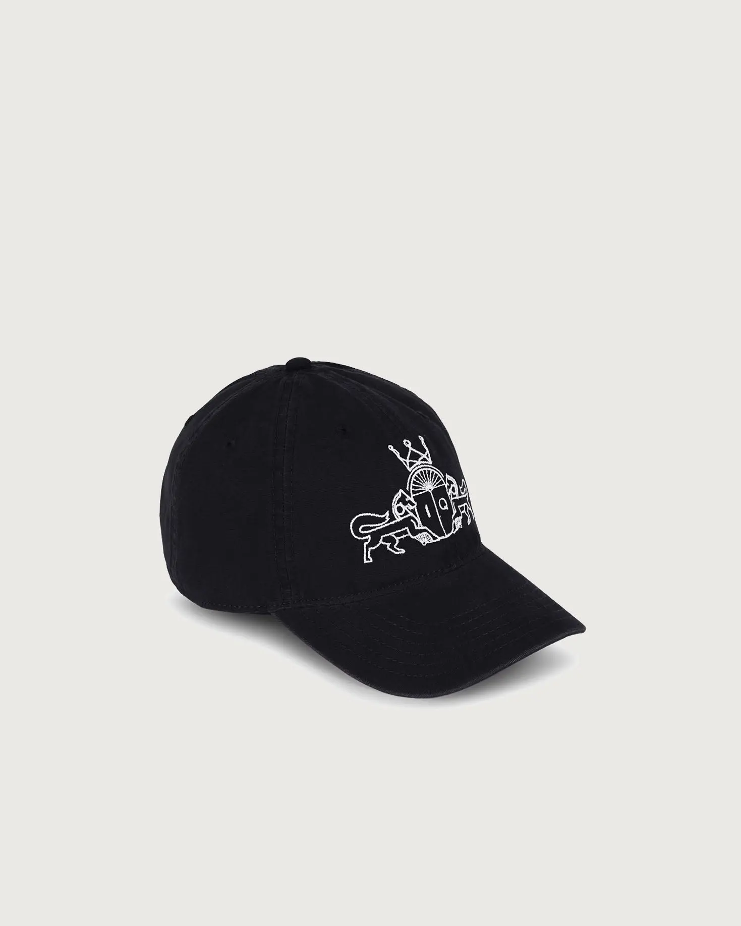 GORRA JUANA NEGRO BORDADO BLANCO