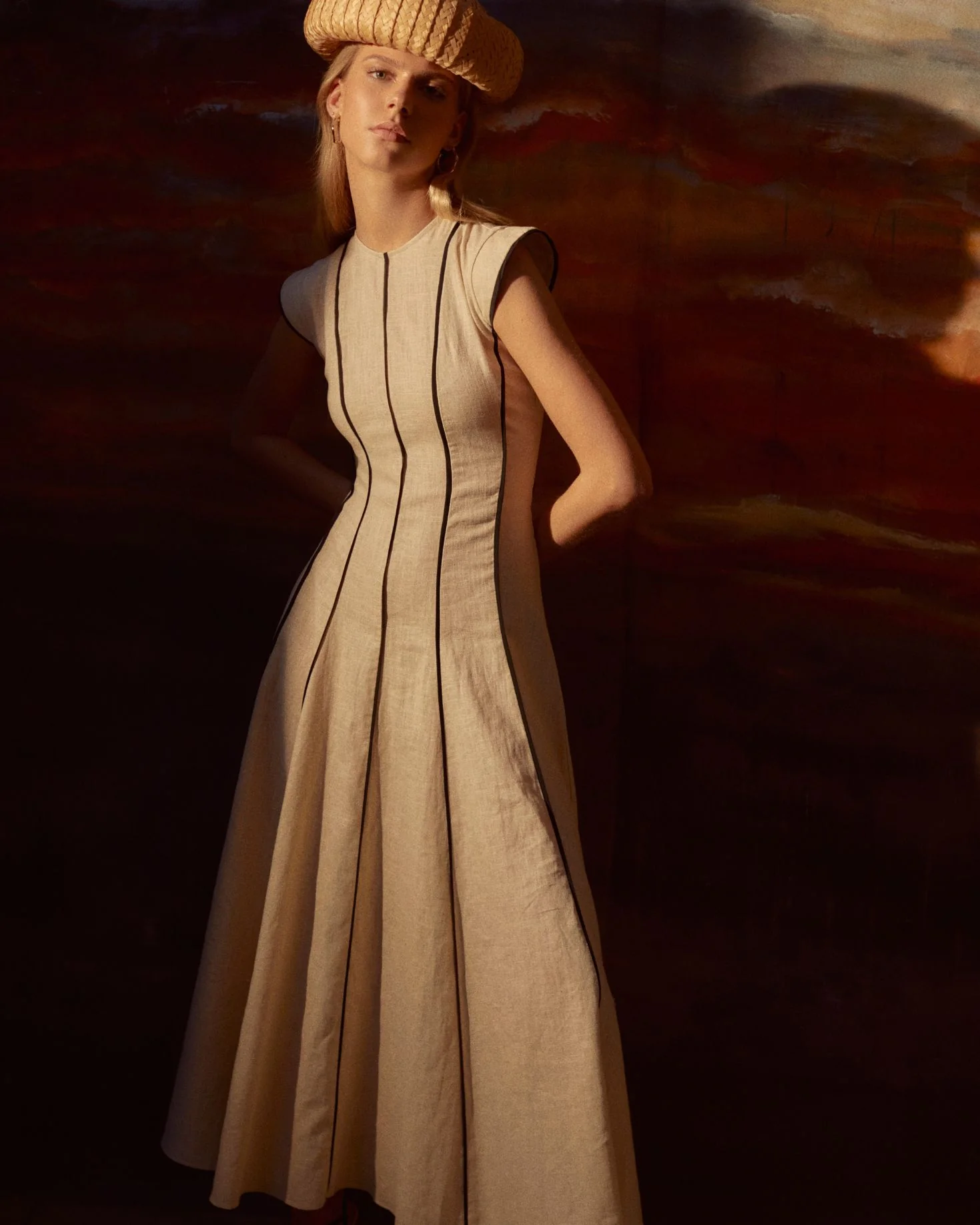 VESTIDO ROPE BEIGE - Image 2
